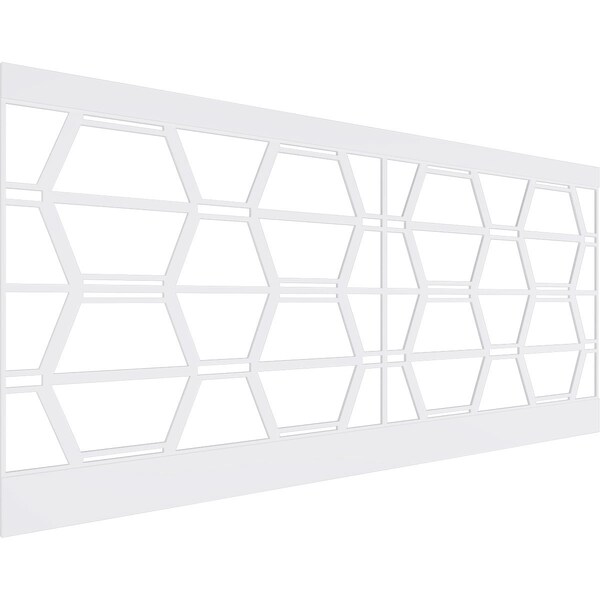 Ekena Millwork 44"H x 94 1/2"W Greeley PVC Wainscot Paneling Kit WPK44X94GLY - main